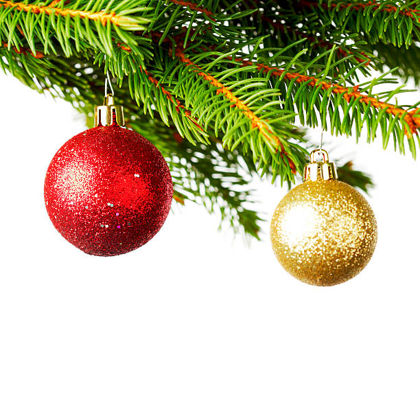 istock Decorative balls on fir 529220869