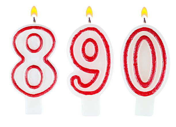istock candles number eight hundred ninety isolated on white background 529222017
