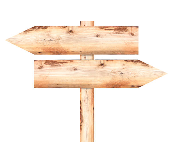 istock Old wooden sign 529224601