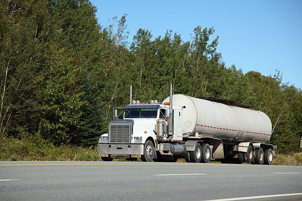 istock Semi tanker truck 529225193