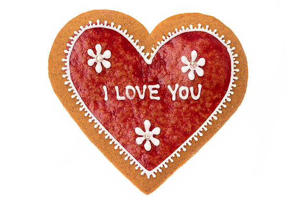 istock I love you - Gingerbread heart 529234481