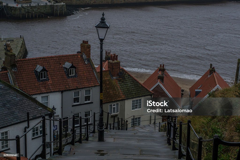 Whitby malerische Aussicht - Lizenzfrei Abtei Stock-Foto