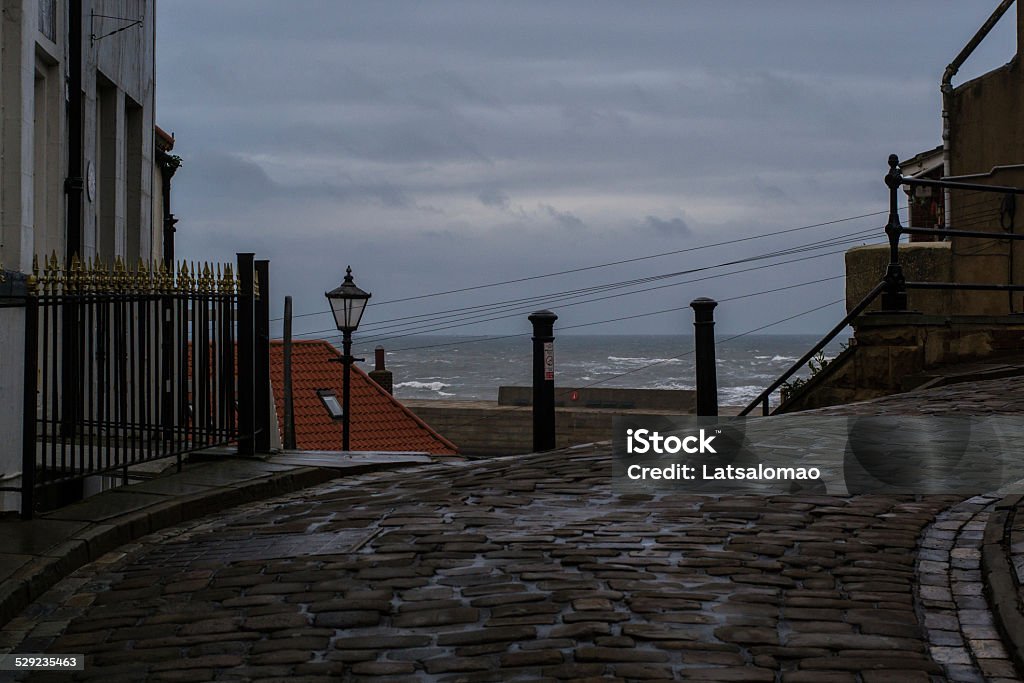 Whitby malerische Aussicht - Lizenzfrei Abtei Stock-Foto