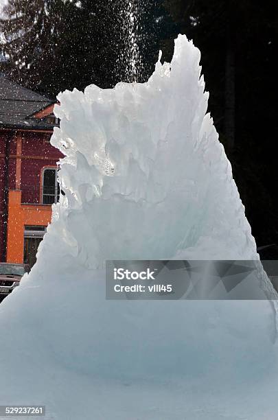 Frozen Fountain In Mountain In Winter Rila Mountain Stock Photo - Download Image Now