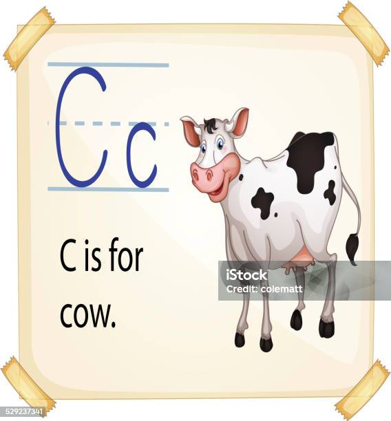 Alphabet C Stock Illustration - Download Image Now - Alphabet, Capital Letter, Cattle