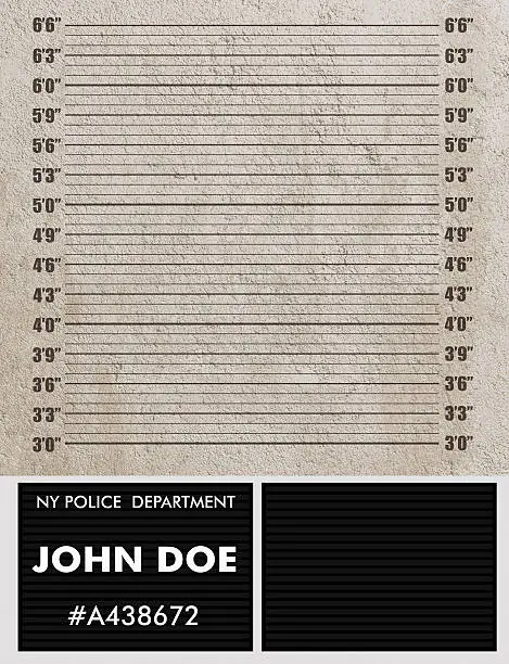 Police mugshot background. Add your text and photo