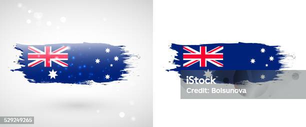 Australian Flag Stock Illustration - Download Image Now - Abstract, Backgrounds, Blue