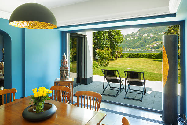 istock Dining room in a modern house 529250283