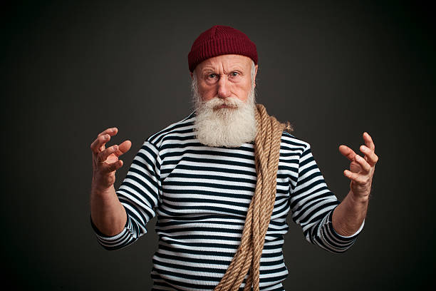 istock Handsome sailor isolated. Seaman. 529250469