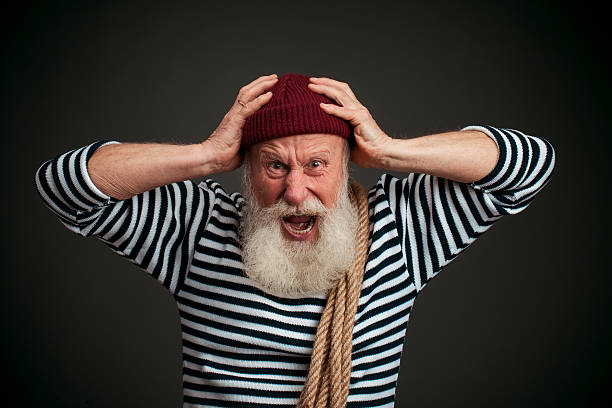 istock Handsome sailor isolated. Seaman. 529250473