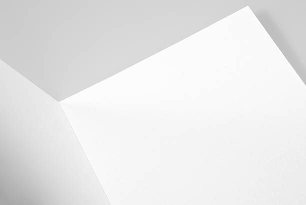 istock Blank open card or folded sheet of paper 529251405