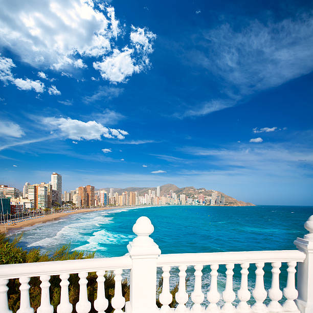 istock Benidorm balcon del Mediterraneo sea from white balustrade 529252707