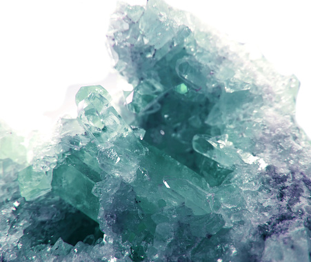 aquamarine geode geological cristales photo
