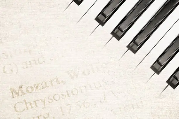 Photo of mozart piano