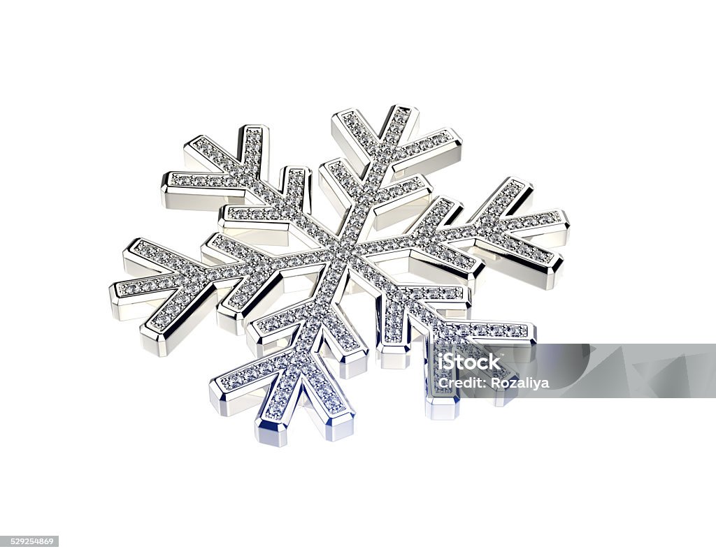 Diamond snowflake. Christmas background Art And Craft Stock Photo