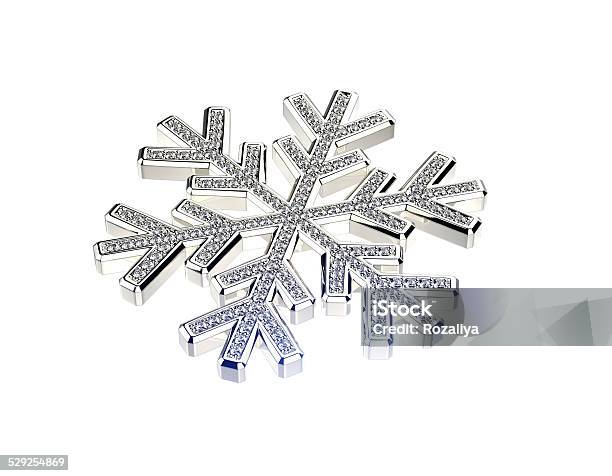 Diamond Snowflake Christmas Background Stock Photo - Download Image Now - Art And Craft, Blue, Christmas