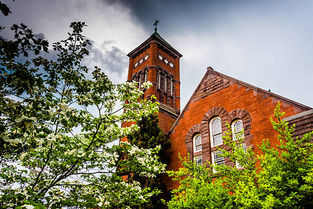 istock Trees and the Kline Theater in Gettysburg, Pennsylvania. 529256099