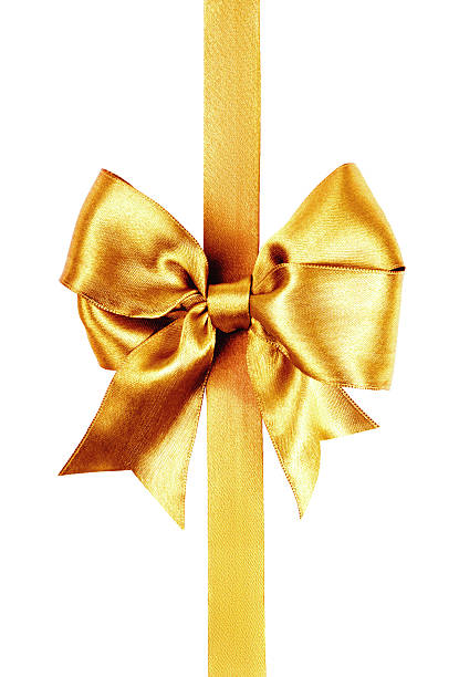 istock golden bow photo made from silk 529272337