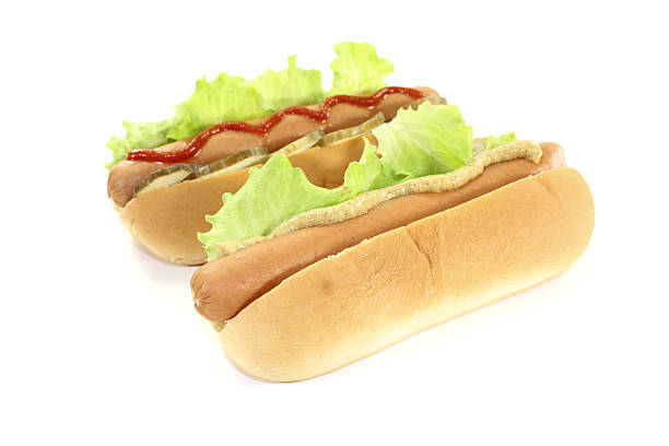 istock Hot dog with mustard and ketchup 529274193