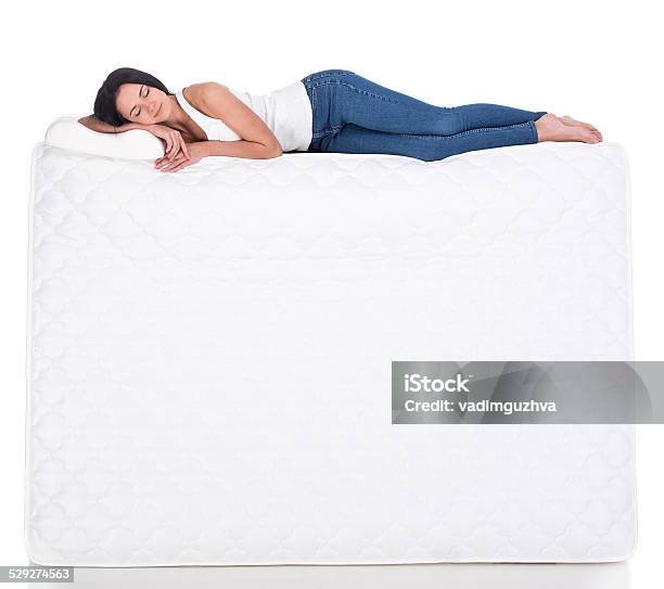 Sleeping Stock Photo - Download Image Now - Mattress, Women, Sleeping