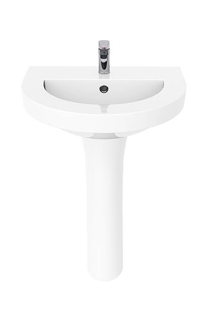 istock Washbasin with Chrome faucet 529276717