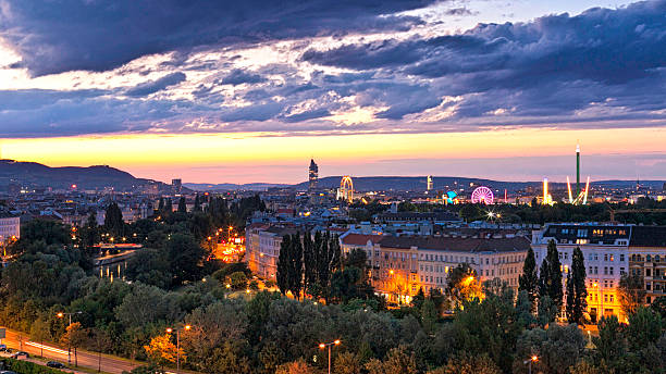 istock Vienna at the Danube Canal at dusk 529276803