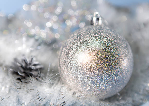 istock Silvery New Year's ball 529314287