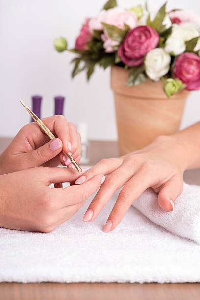 istock client and manicurist in manicure salon 529314691
