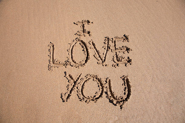 i love you text in earth