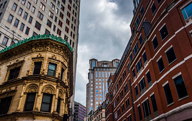 istock Looking up at buildings in Boston, Massachusetts. 529316761
