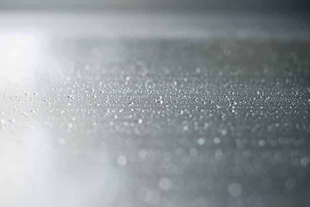 Wet stainless steel background