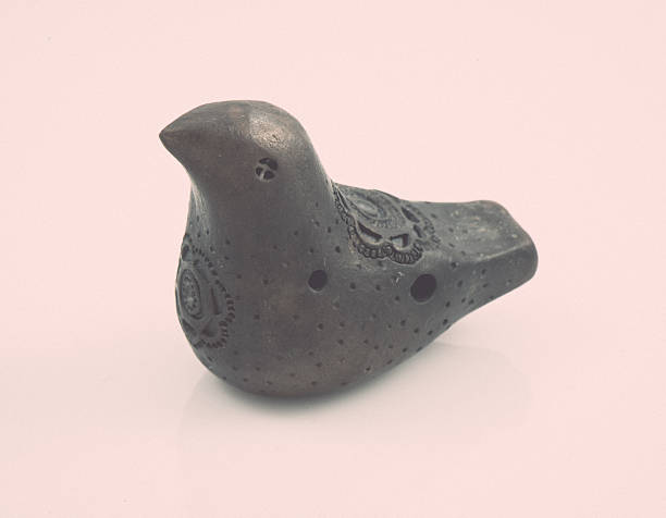 istock clay made toy whistle figure. vintage 529328117