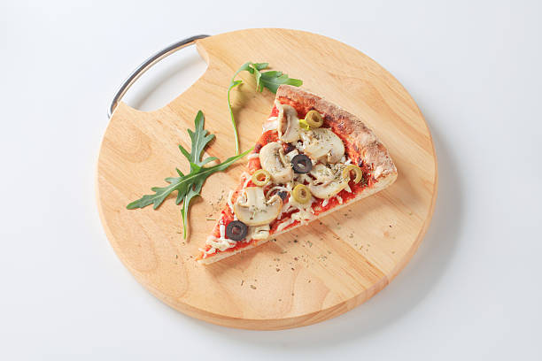 istock Slice of pizza with mushrooms 529328903