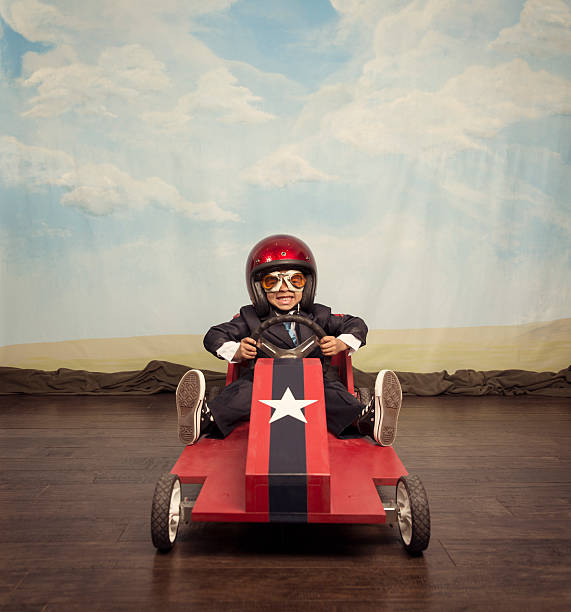 istock Boy racer ready for speedy business 529329913