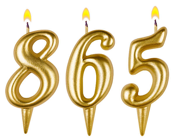 istock candles number eight hundred sixty-five isolated on white 529351025