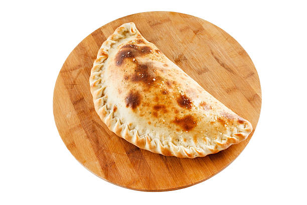 Calzone pizza stock photo