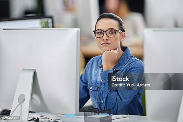 Thinking About Her Future Stock Photo - Download Image Now - Adult, Adults Only, Business