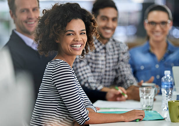 istock Positive team of creative business minds 529354803