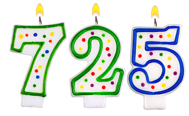 istock candles number seven hundred twenty-five isolated 529355733
