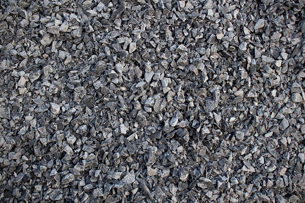 istock Abstract Dark Grey Gravel Texture, Background 529355833