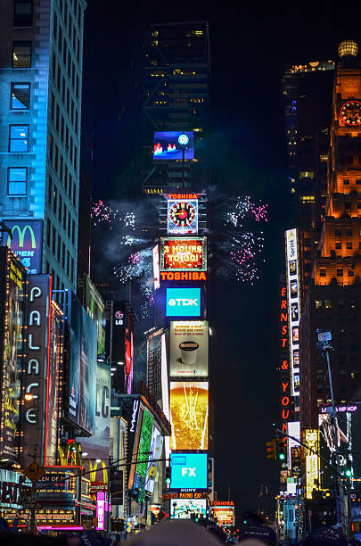3 Hours to go for New Years in Time Square stock photo