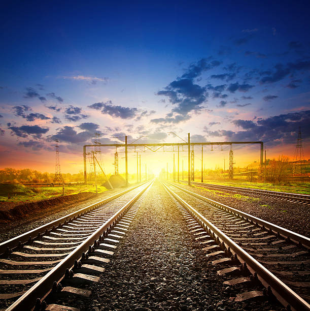 istock Railway receding into the distance 529356875