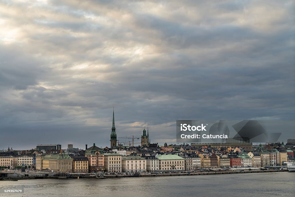 Gamla stan, Stokholm, Sweden, in the evening Beautiful view of Gamla Stan, Old City Stokholm, Sweden Architecture Stock Photo