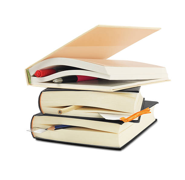 istock Hardcover Books with Bookmarks 529357539