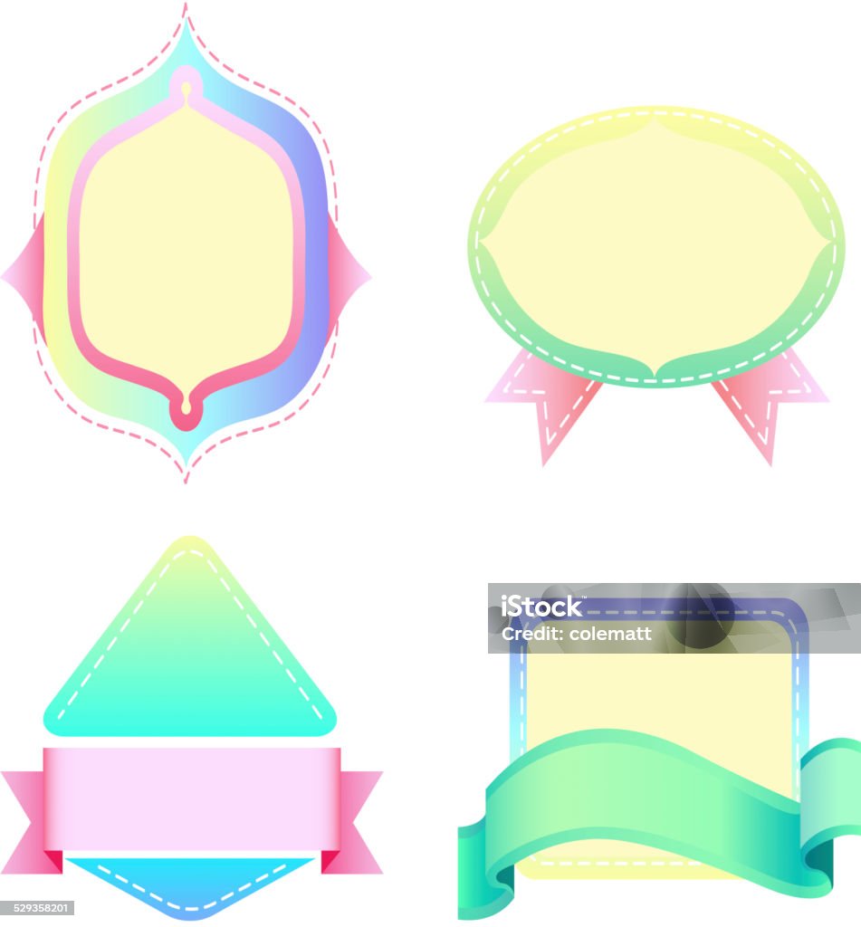 Empty Label Templates Stock Illustration - Download Image Now ...