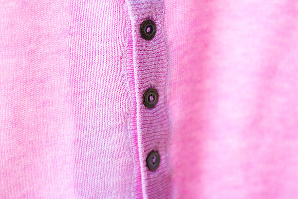 istock Antique Buttons on Pink Cashmere Sweater (Full Frame Close Up) 529366161
