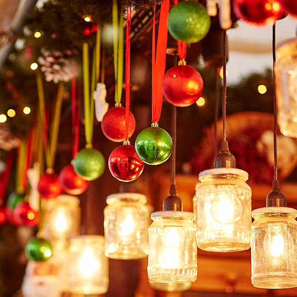 istock Decorations on a Parisian Christmas market 529368687