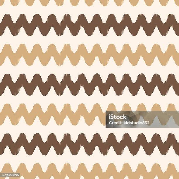 Seamless Horizontal Zigzag Stripes Pattern Stock Illustration - Download Image Now - Abstract, Arts Culture and Entertainment, Backgrounds