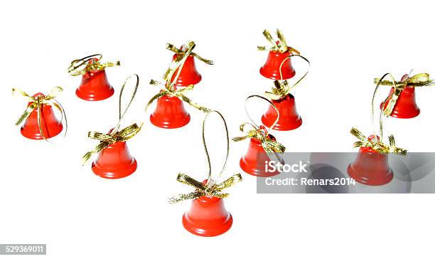 Xmas Christmas Bells Red Decoration Jingle New Year Stock Photo - Download Image Now