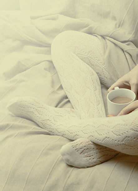 istock Woman with white tights 529370505